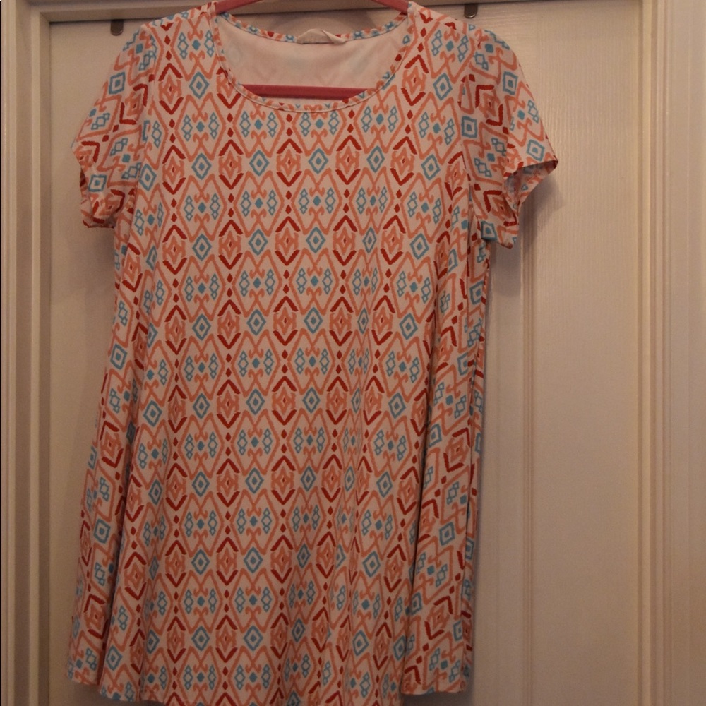 pastel patterned blouse